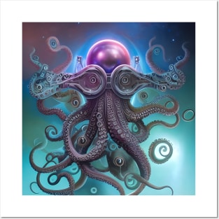 Evolution of the Octopus Posters and Art